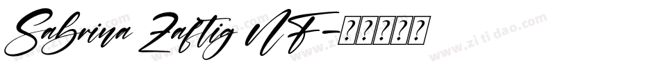 Sabrina Zaftig NF字体转换